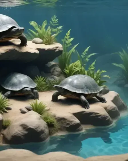 Requisitos de espaço para tartarugas