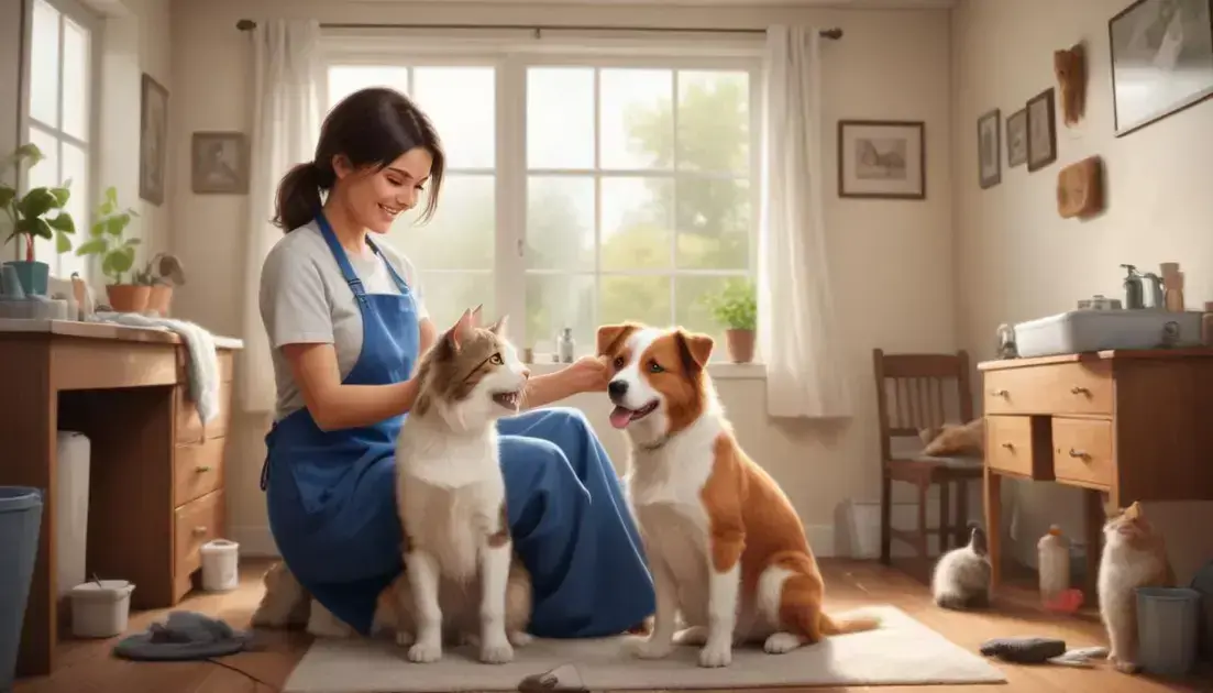 Técnicas de grooming caseiro para cães e gatos