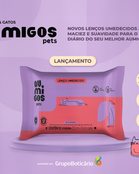 lenço umedecido