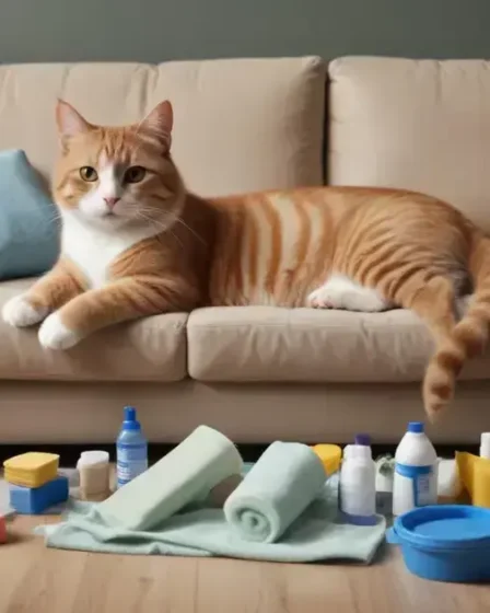 Como tirar cheiro de xixi de gato do sofá de forma eficaz e rápida