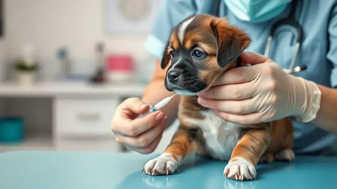 Vacinação para filhotes de cães