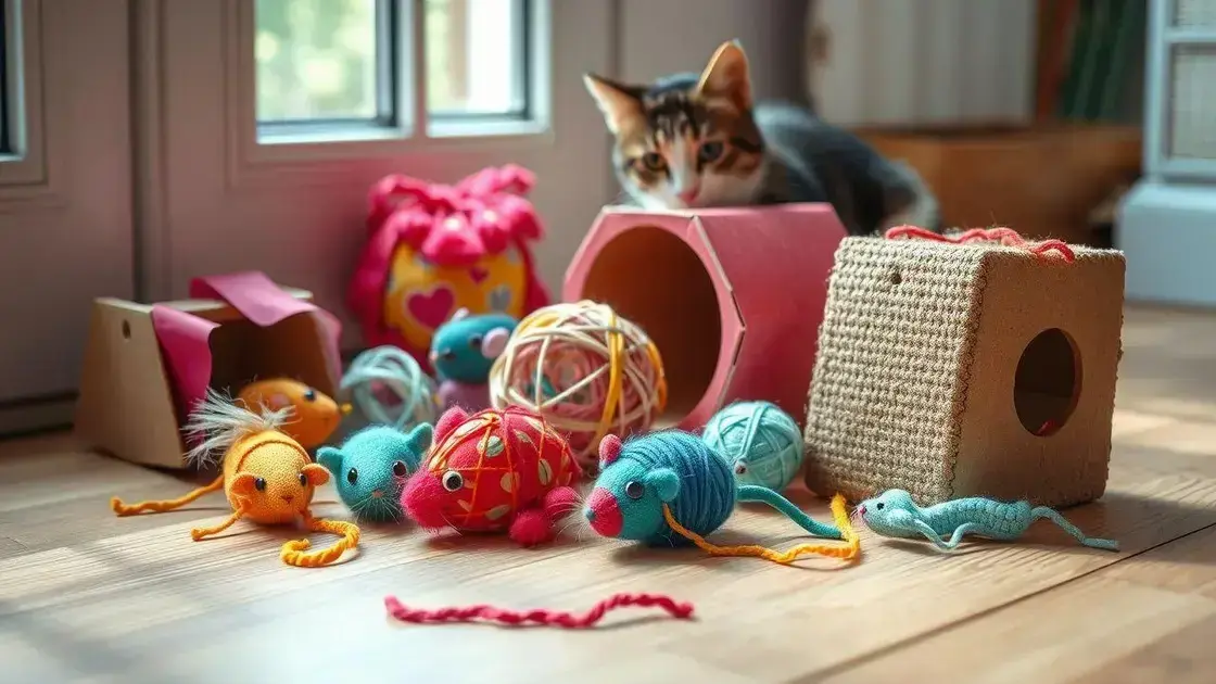Brinquedos caseiros para gatos