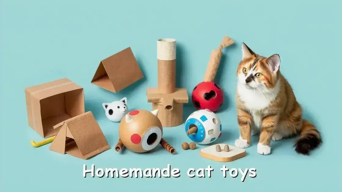 Vantagens de fazer brinquedos para gatos em casa
