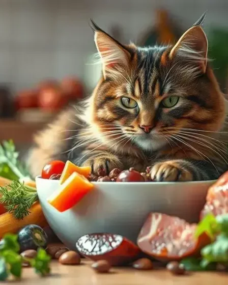 Alimentação natural para gatos