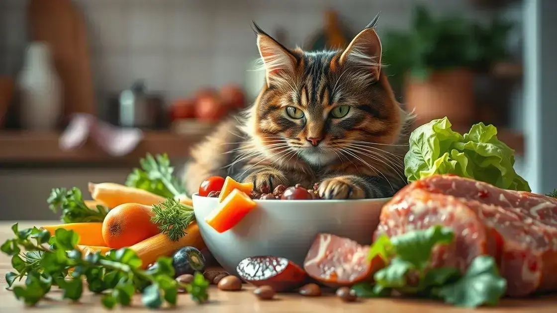 Alimentação natural para gatos