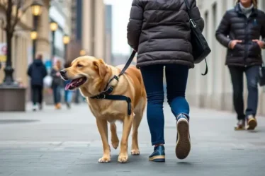 Adotando um cão guia