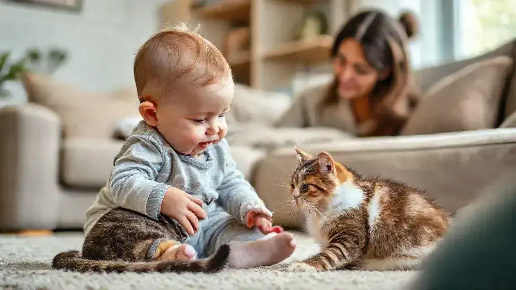 Cuidados essenciais para garantir a segurança do bebê com o gato