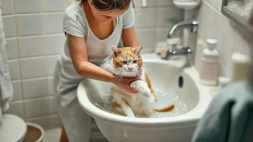 Como preparar seu gato para o banho