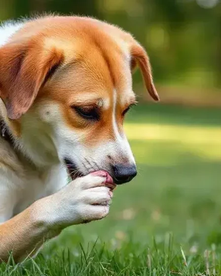 Cachorro lambendo a pata o tempo todo: motivos e soluções para o problema