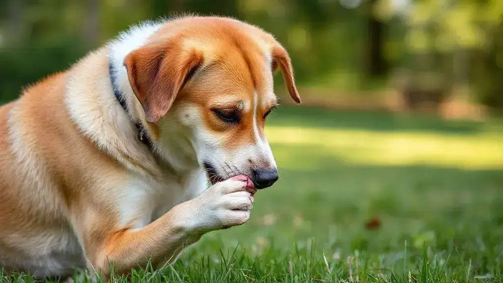 Cachorro lambendo a pata o tempo todo: motivos e soluções para o problema